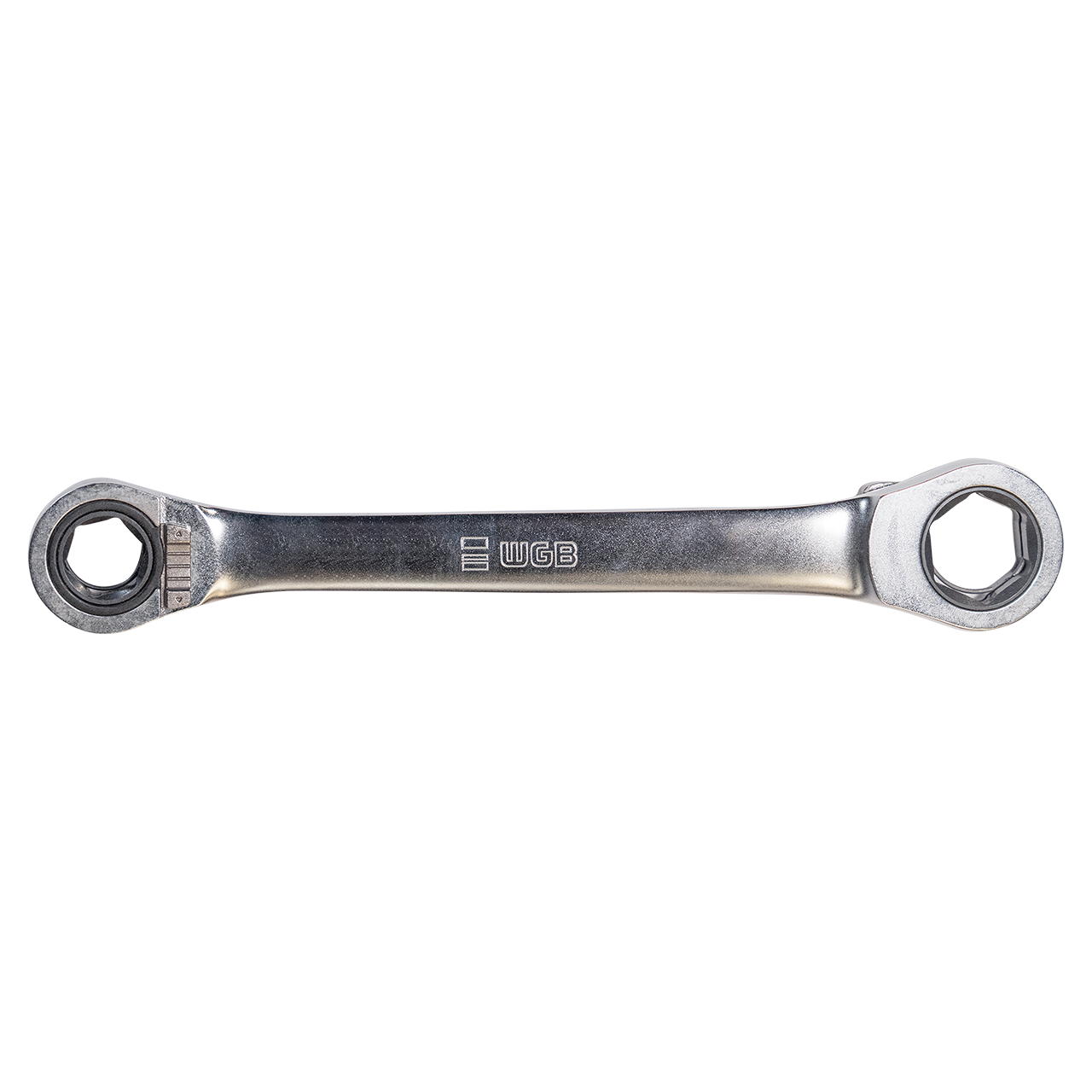 Double-Box Gear Wrench for Go-Through sockets