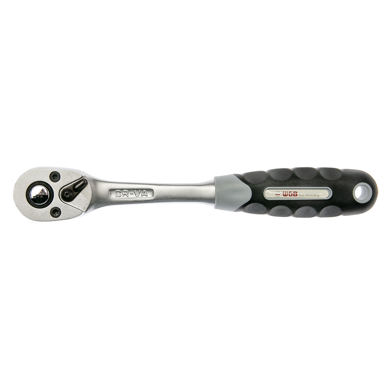 3/8" Hebelumschaltknarre, 72 Zähne,gebogener Schaft, DIN 3122 D