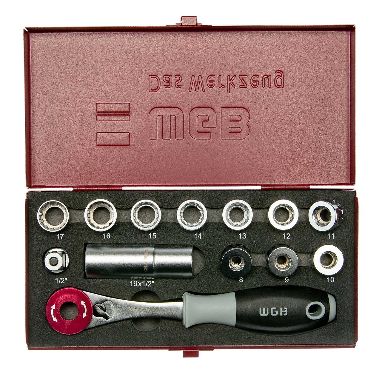 1/2" Durchsteck-Steckschlüssel-Garnitur 40 in 1