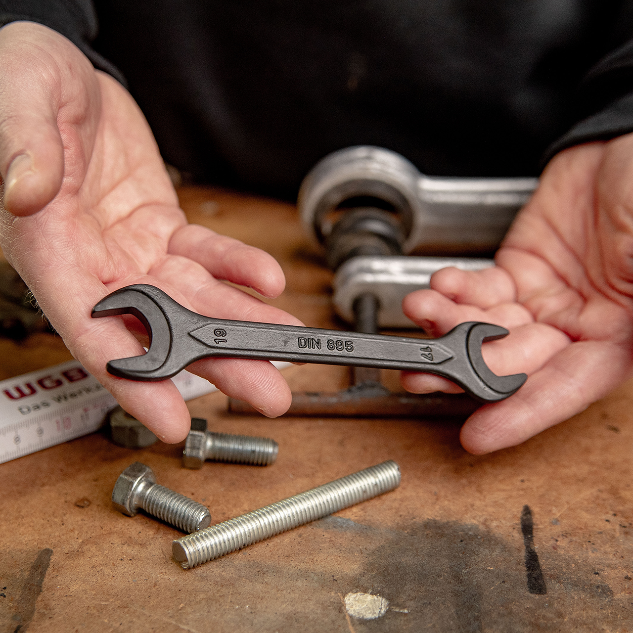 Chiave Doppia Bussola DIN 895 WGB - 34x36mm, Cromata, Per Meccanica E Fai-Da-Te - Foto 9